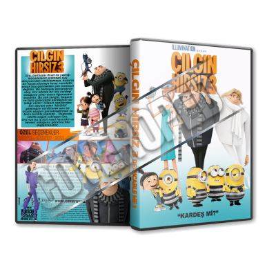 Çılgın Hırsız 3 - Despicable Me 3 2017 Cover Tasarımı (Dvd Cover)